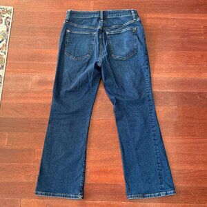 bootleg dark madewell jeans